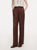 Tencel Acetate Linen Blend Women Pants GOELIA
