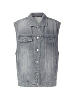 [Preview] Lyocell Cotton Blend Denim Women Vest GOELIA
