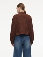 Faux Suede H-Line Women Jacket GOELIA