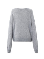 [Preview] Wool Blend Sequins Boat Neck Women Sweater GOELIA