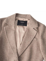 Washable Cashmere Wool Blend Women Belted Blazer GOELIA