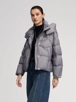 Lightweight Windproof Hooded Goose Down Jacket GOELIA
