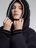[Preview] Knit-Spliced Hooded Goose Down Jacket GOELIA