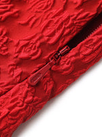 Jacquard Puff Sleeves Women Qipao Mini Dress GOELIA