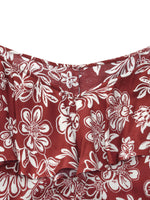 Marigold Floral Print Cold Shoulder Women Strap Maxi Dress GOELIA