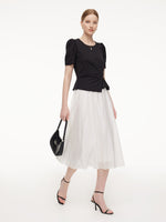 Tencel Blend Color Block Women Patchwork Maxi Dress GOELIA