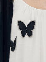 Acetate 3D Butterfly Maxi Dress And Cardigan Two-Piece Set GOELIA