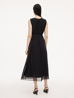 [Preview] 10MM Mulberry Silk Sleeveless Dress And 100% Acetate Sleeveless Dress Two-Piece Set GOELIA