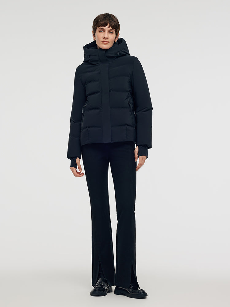 Drawstring Hooded Goose Down Jacket GOELIA
