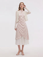 Jacquard Patchwork Women Qipao Maxi Dress GOELIA