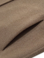 Cashmere Wool Blend Double-Faced Scarf Collar Women Coat GOELIA