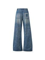 [Preview] 100% Cotton Denim Women Curved Leg Jeans GOELIA
