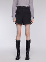 Stretch Twill Knit Women A-Line Shorts GOELIA