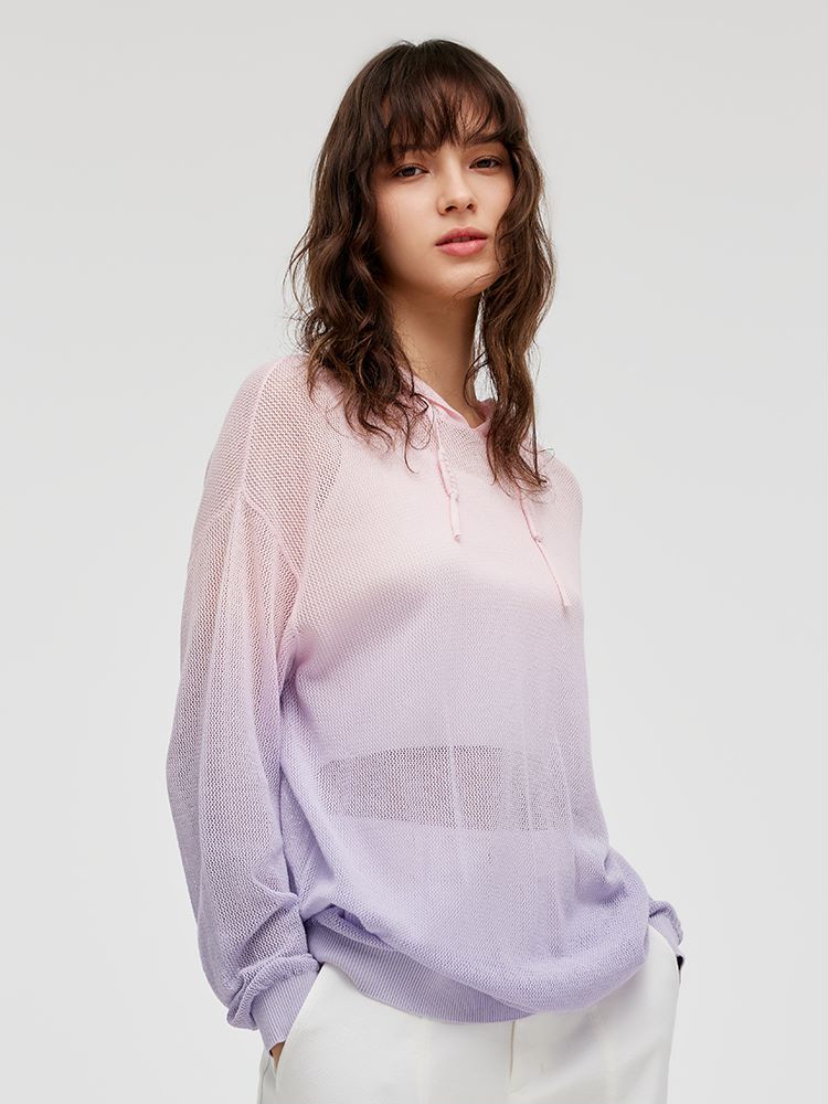 GOELIA X CHRISTINE PHUNG Knitted Hoodie And Tank Top Two-Piece Set GOELIA