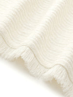 Tweed Collarless Women Crop Jacket GOELIA