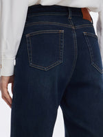 Denim Fleece Lined Women Flared Jeans GOELIA