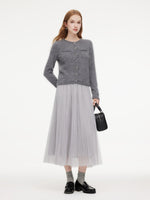 [Preview] 100% Brushed Cashmere Women Cardigan GOELIA
