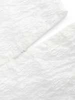 Jacquard Puff Sleeve Women Midi Dress GOELIA