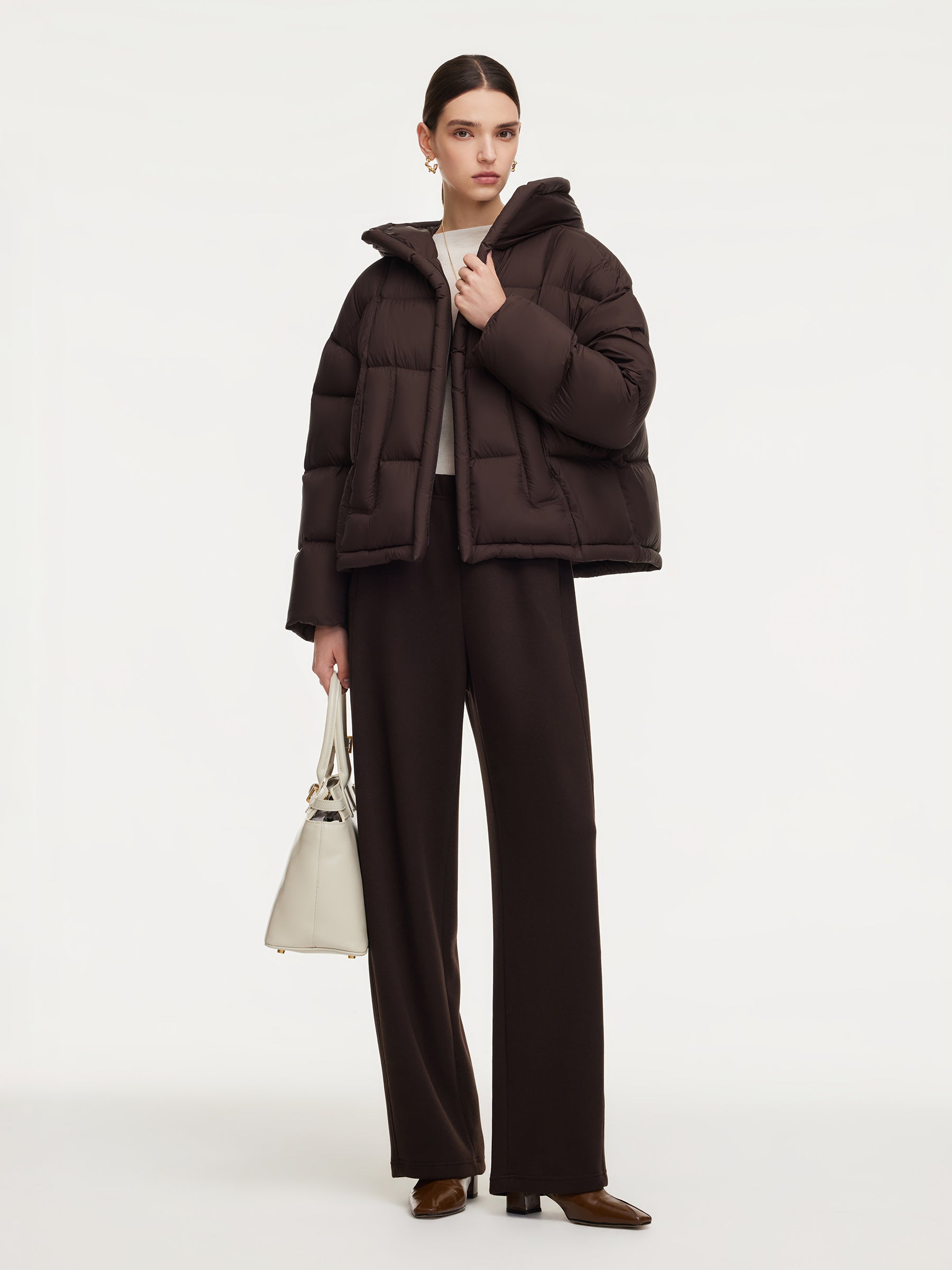 Lightweight Waterproof Hooded Goose Down Jacket GOELIA