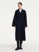 100% Wool Unisex Wrap Overcoat GOELIA