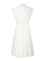 Tencel Acetate Blend Women Midi Shirt Dress GOELIA