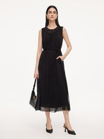 [Preview] 10MM Mulberry Silk Sleeveless Dress And 100% Acetate Sleeveless Dress Two-Piece Set GOELIA