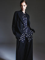 Machine Washable Wool Blend Loose Fit X-Line Unisex Blazer GOELIA