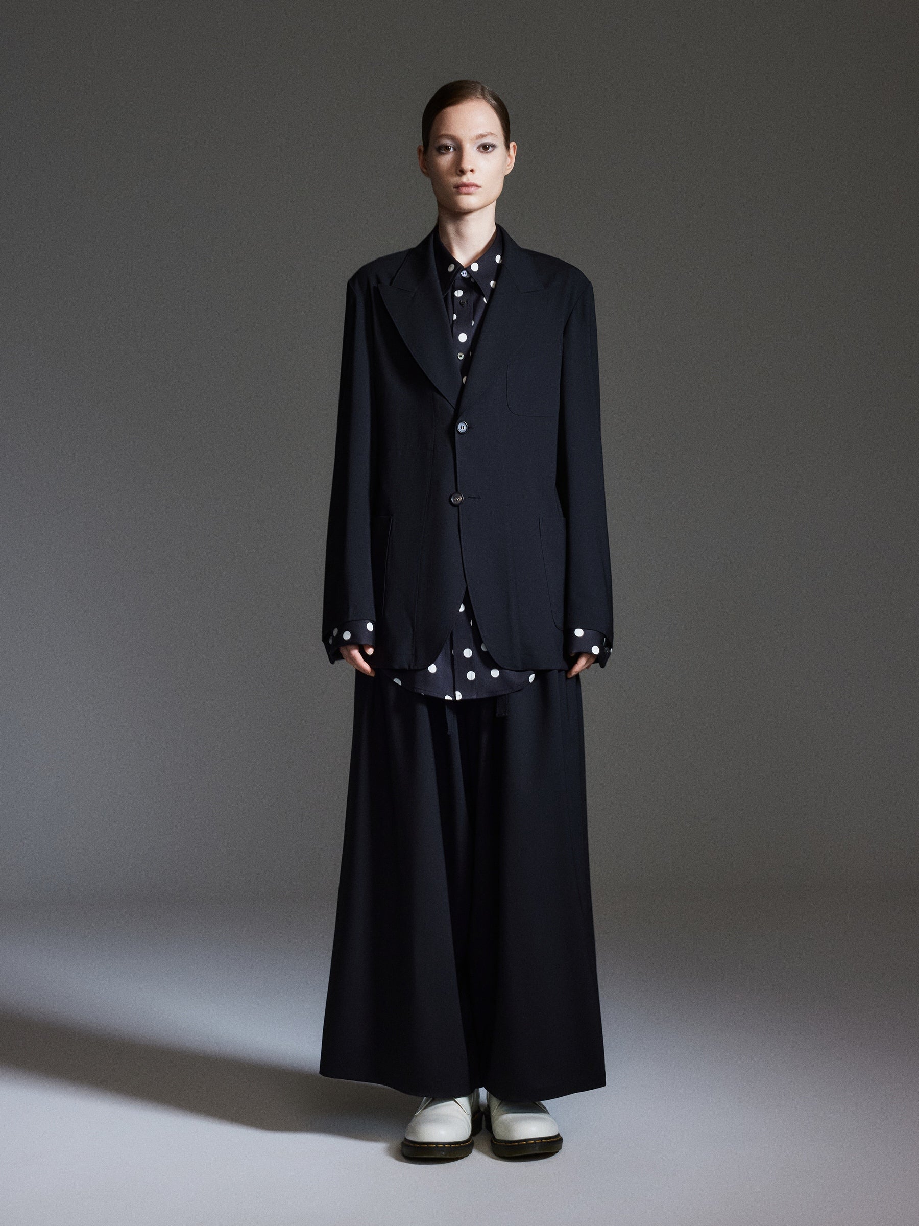 Machine Washable Wool Blend Loose Fit X-Line Unisex Blazer GOELIA