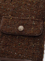 [Preview] Wool Blend Tweed Sequins Women Jacket GOELIA