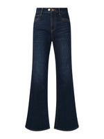 Denim Fleece Lined Women Flared Jeans GOELIA