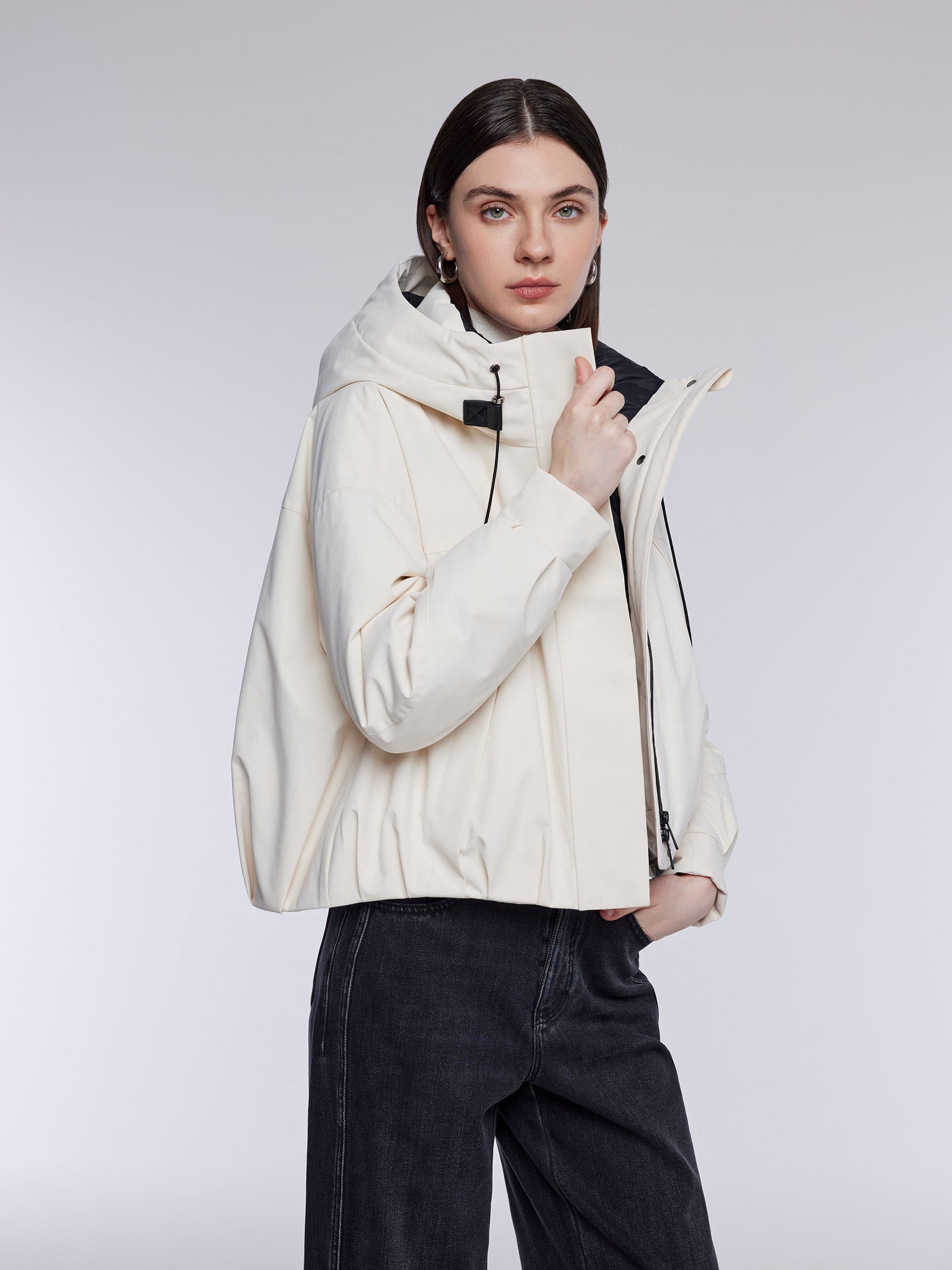 [Preview] Relaxed Cocoon Fit Hooded Goose Down Jacket GOELIA
