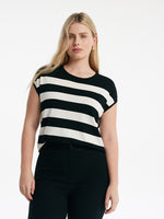 Tencel Striped Knitted Women Tank Top GOELIA