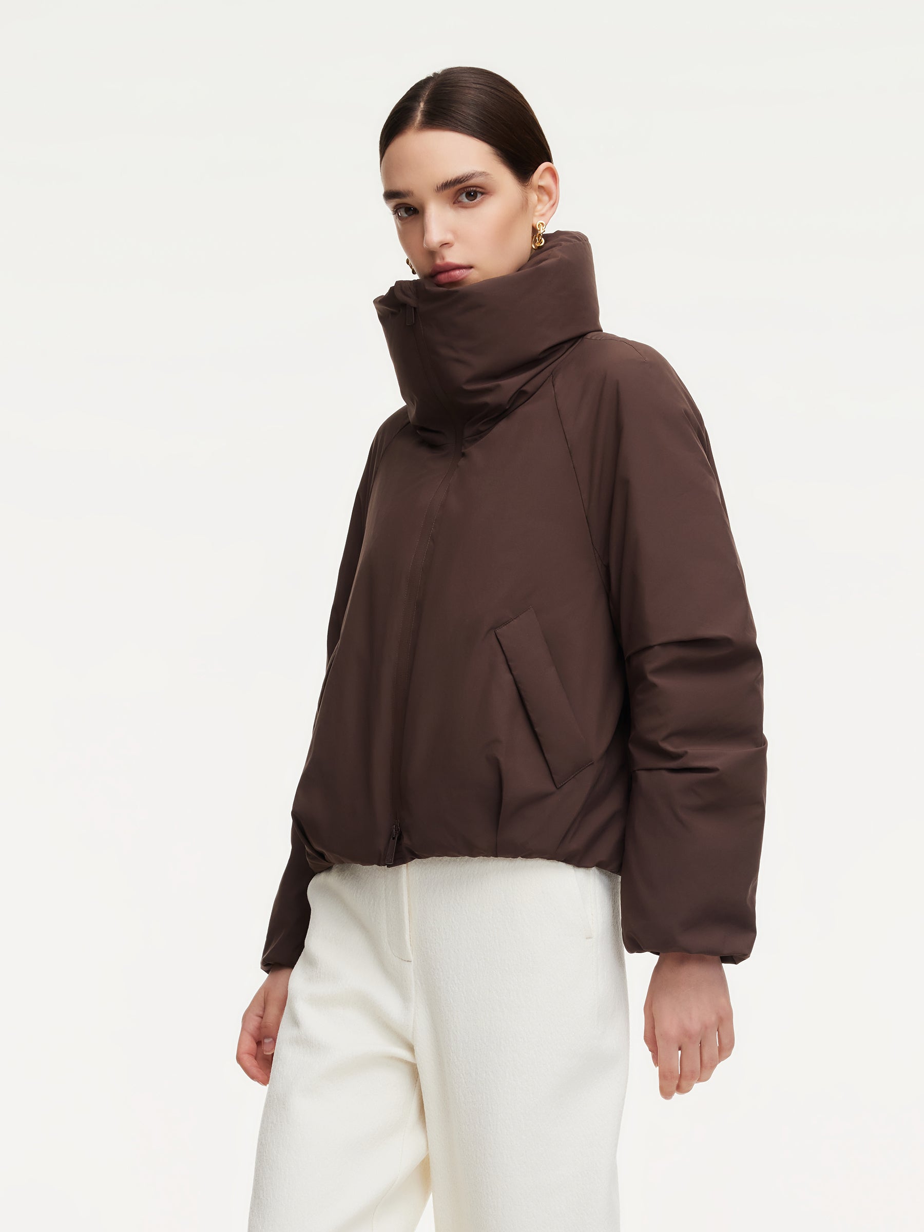 [Preview] Lightweight Convertible Collar Goose Down Parka GOELIA