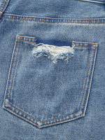 100% Cotton Denim A-Line Women Shorts GOELIA