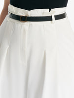 High-Waisted Mid-Calf Women Wide Leg Pants GOELIA