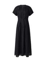 Tencel Blend Round Neck Women Maxi Dress GOELIA