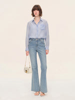 [Preview] Acetate Blend Women Shirt With Built-in Camisole GOELIA