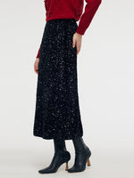 Velvet Sequins Women Mermaid Skirt GOELIA