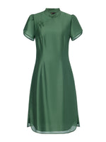 Tencel Blend Women Qipao Mini Dress GOELIA