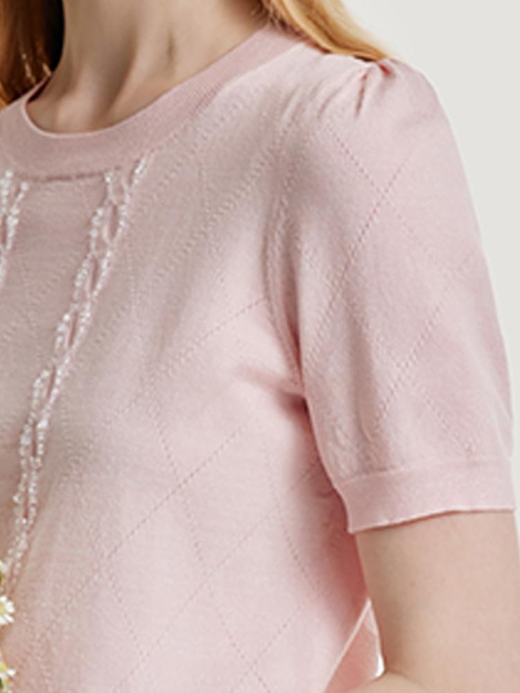 Tencel And Mulberry Silk Knitted Top GOELIA