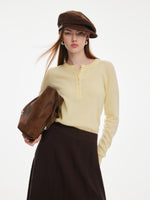 100% Cashmere Seamless Women Sweater GOELIA