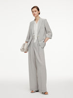 [Preview] Lyocell Wool Blend Tie Front Women Knit Top GOELIA
