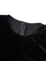 Mulberry Silk Blend Velvet Women Sleeveless Maxi Dress With Belt GOELIA