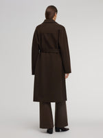 100% Wool Double-Faced Women Wrap Overcoat GOELIA