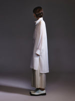 100% Ramie Loose Fit H-Line Unisex Long Shirt GOELIA