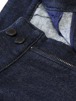 Cotton Denim Fleece Lined Straight Leg Women Jeans GOELIA