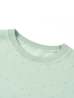 [Preview] 100% Cashmere Beaded Sequins Women Sweater GOELIA