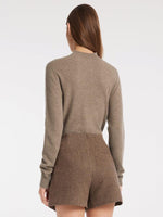 Cashmere Mock Neck Women Sweater GOELIA