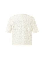 Openwork Single-Breasted Women Crop Jacket GOELIA