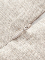 100% Linen Women Bud Sleeve Top GOELIA